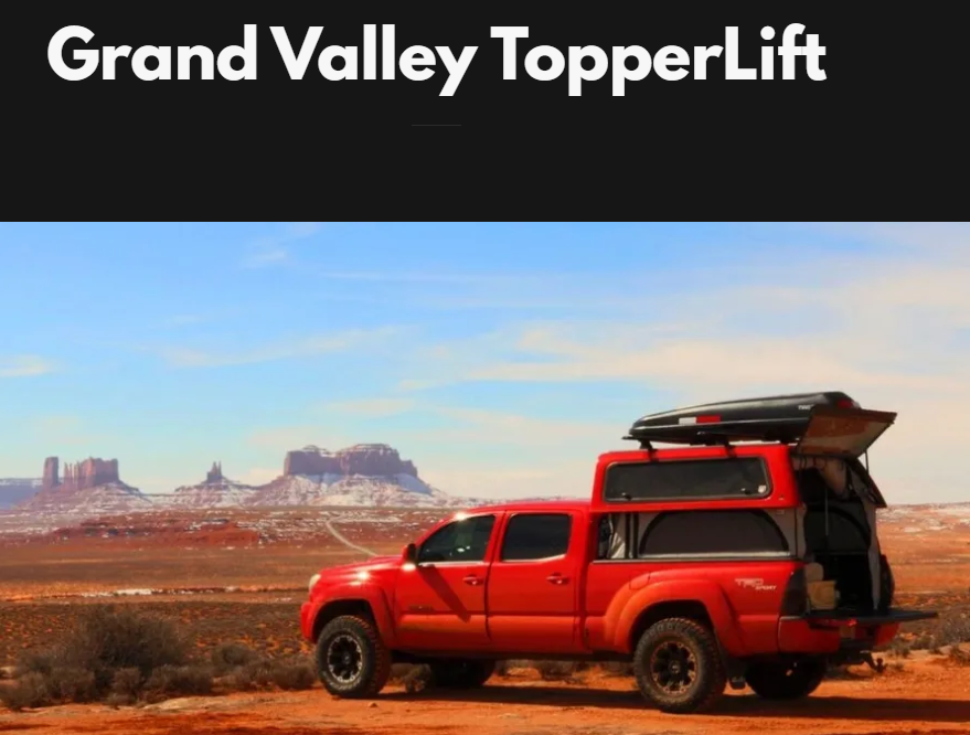 pickup topper tent TopperLift Weekender Package