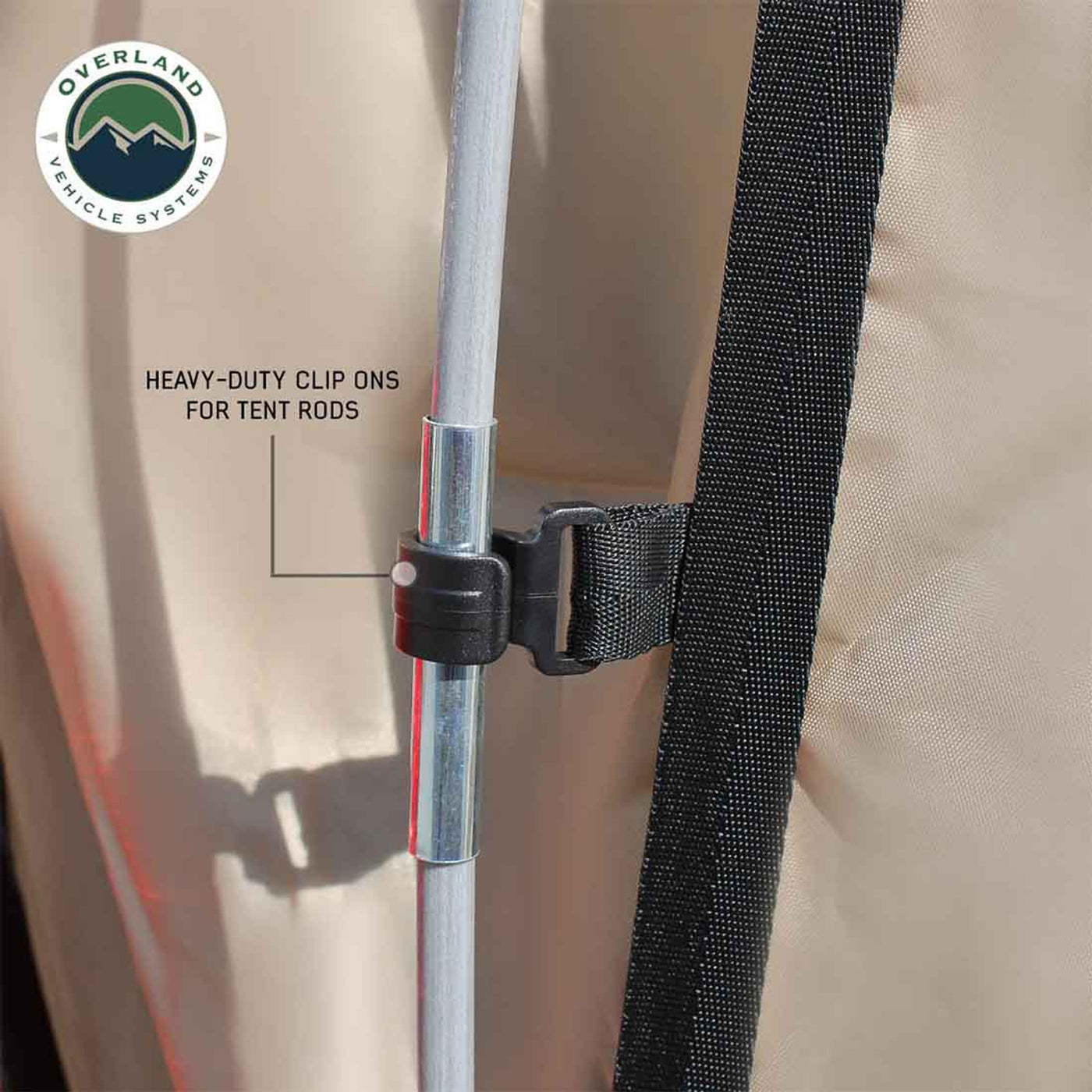 LD TACT Truck Bed Tent, Tan Body & Green Rainfly