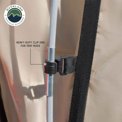 LD TACT Truck Bed Tent, Tan Body & Green Rainfly