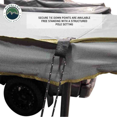 Nomadic 180 LTE Awning - Dark Grey with Black Travel Cover Universal