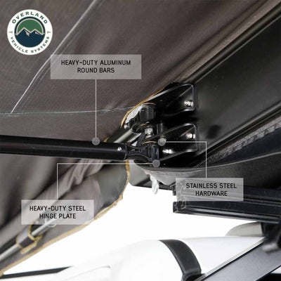 Nomadic 180 LTE Awning - Dark Grey with Black Travel Cover Universal