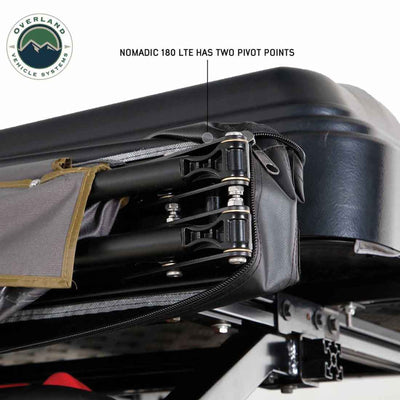 Nomadic 180 LTE Awning - Dark Grey with Black Travel Cover Universal