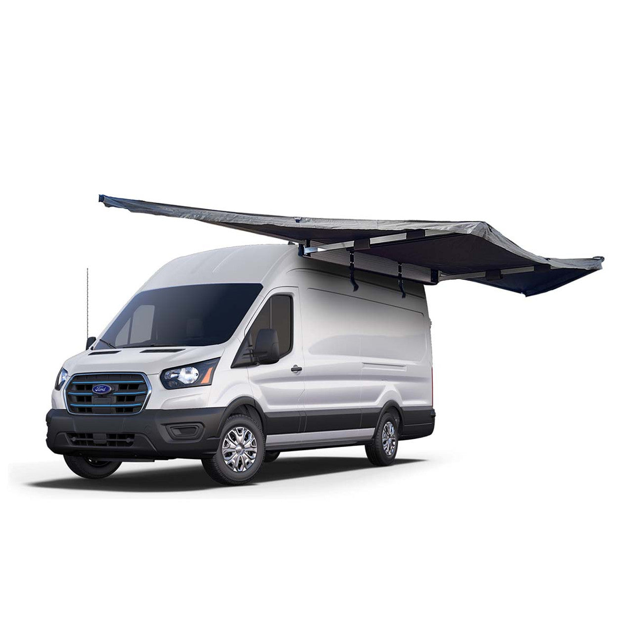 HD Nomadic 180 Degree Awning With Bracket Kit For Mid - High Roofline Vans