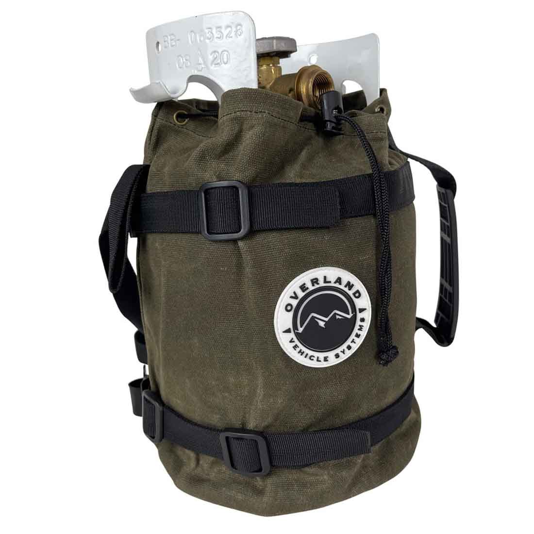 Propane Bag With Handle & Straps - #16 Waxed Canvas Storage