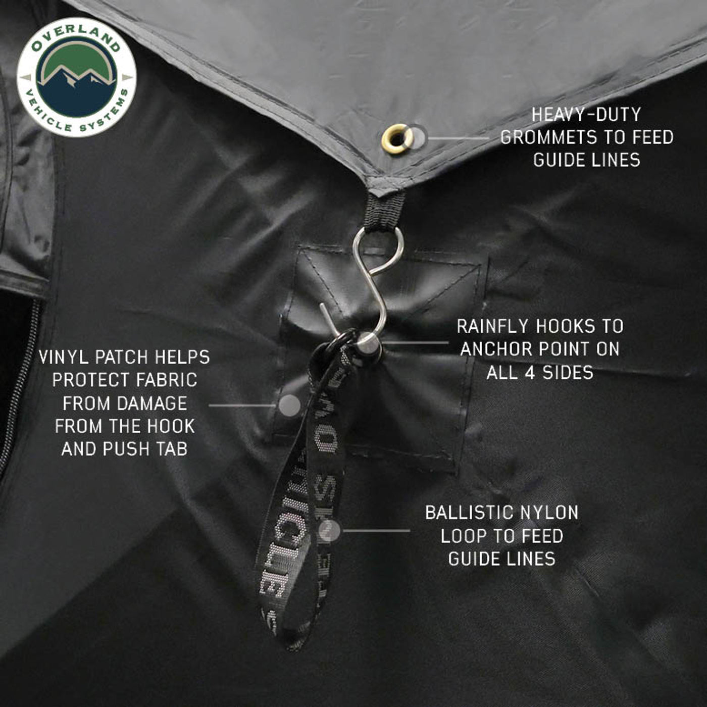 Hub Centric Ground Tent - Black Body & Grey Rainfly