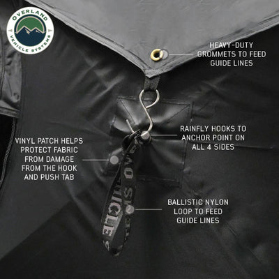 Hub Centric Ground Tent - Black Body & Grey Rainfly