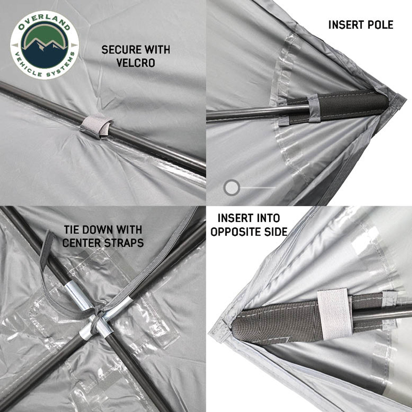 Hub Centric Ground Tent - Black Body & Grey Rainfly