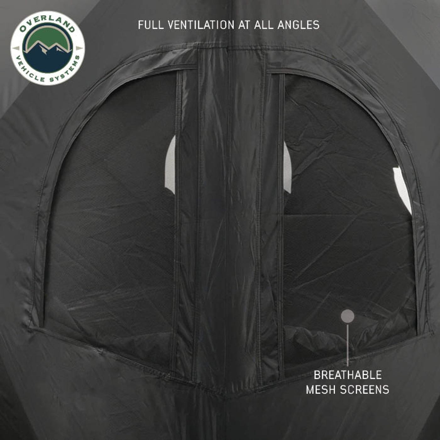 Hub Centric Ground Tent - Black Body & Grey Rainfly