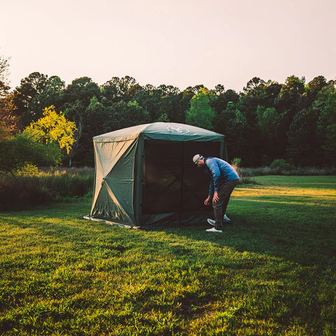 G5 Pop-Up Portable 5-Sided Gazebo Screen Tent - Alpine Green