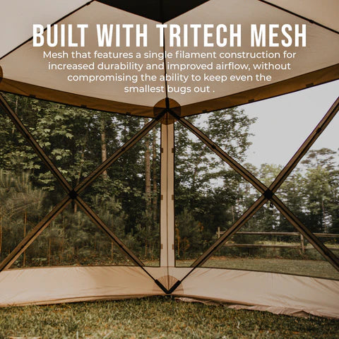 G6 6-Sided Portable Gazebo w/ TriTech Mesh